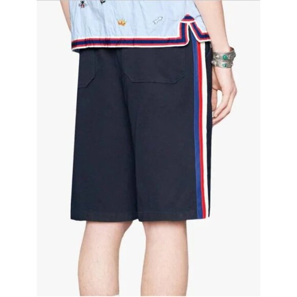NWT Gucci men Cotton Short With Web in black size 44 - Picture 2 of 12